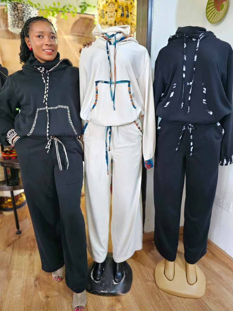 Swara cozy fleece set blanche