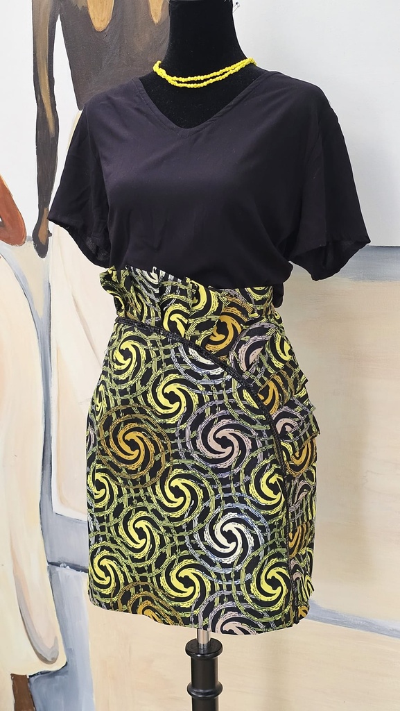 Caribbean skirt citron noire