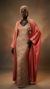 Bella Noa silk dress red and baby blue silk