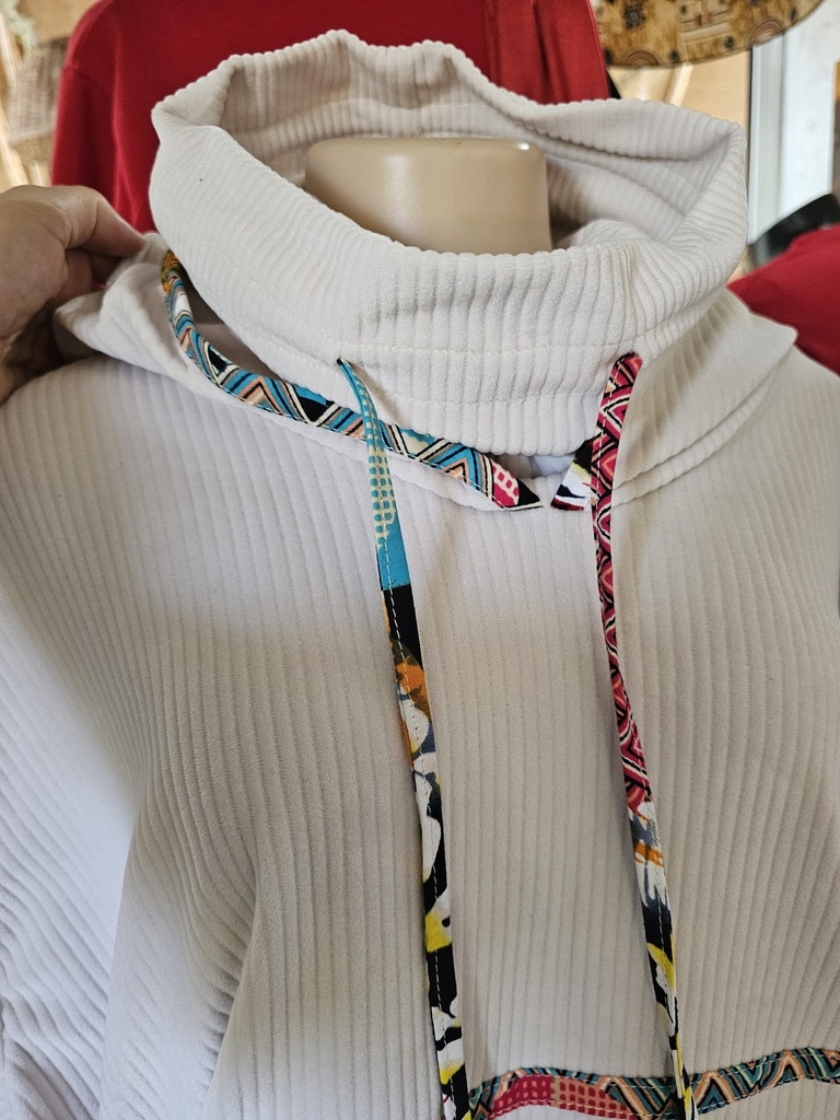 Swara cozy fleece set blanche 2