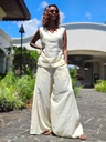 Palazzo in linen butter cream