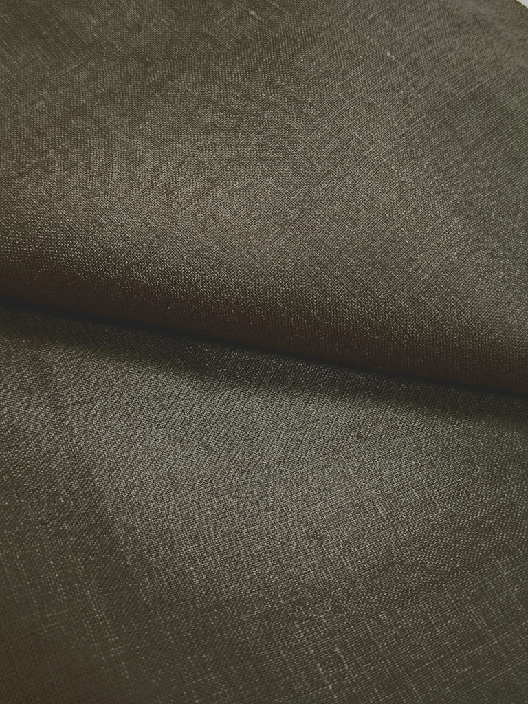 Palazzo in linen midnight green