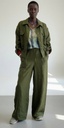 Tsavo linen jacket - jungle green