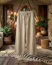 Demi-palazzo in linen, natural