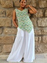 Palazzo in white linen