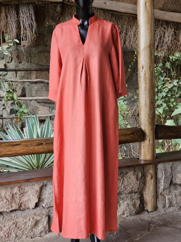 Amara dress burnt orange