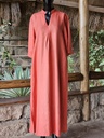 Amara dress burnt orange