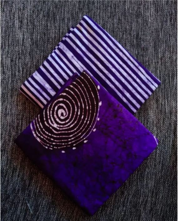 violet stripes