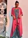 Asymmetric cardigan - rose