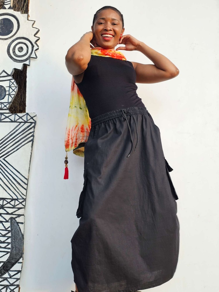 Cargo skirt black