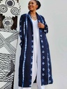 Long coat indigo