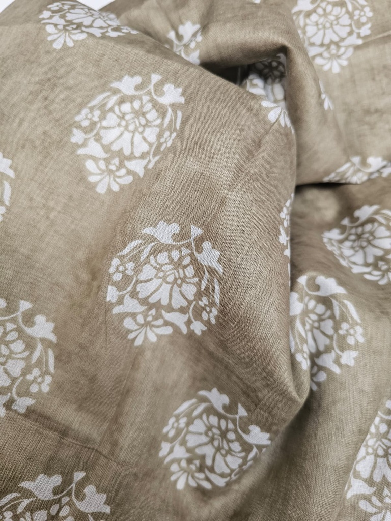 Sheer cotton camel