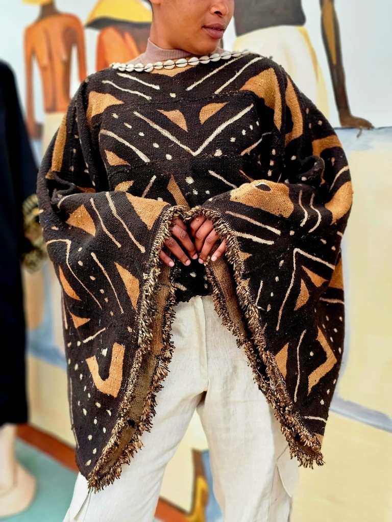Bogolan poncho