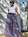 Batik purple stripes