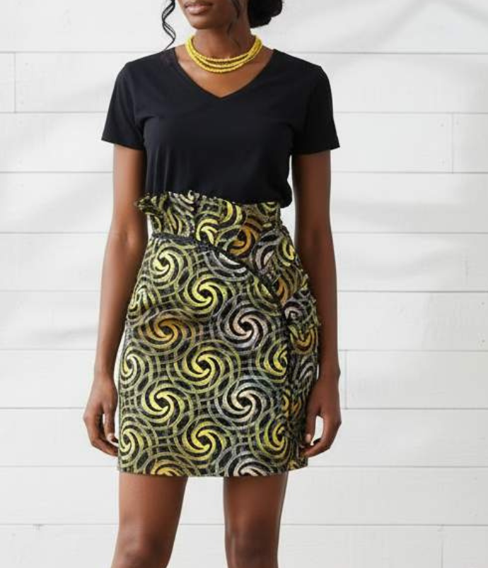 Caribbean skirt citron noire