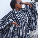 Lea dress in bw prints