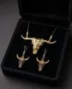Toro necklace and earrings