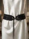 Indra handmade belt noire